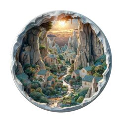 Mindful Wooden Jigsaw Puzzle - 3D Vision Inside the Cave 2