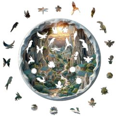 Alternative view of Mindful Wooden Jigsaw Puzzle - 3D Vision Inside the Cave 2