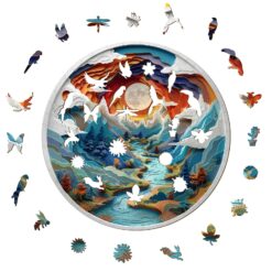 Alternative view of Mindful Wooden Jigsaw Puzzle - 3D Vision Inside the Cave 3