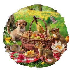 Mindful Wooden Jigsaw Puzzle - Animal Picnic