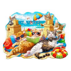 Mindful Wooden Jigsaw Puzzle - Beach Cat
