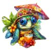 Mindful Wooden Jigsaw Puzzle - Beach Turtle