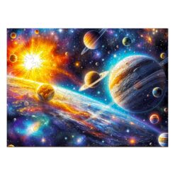 Mindful Wooden Jigsaw Puzzle - Cosmic Reverie 2