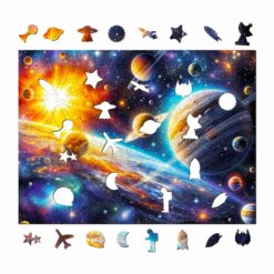 Alternative view of Mindful Wooden Jigsaw Puzzle - Cosmic Reverie 2