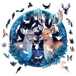 Alternative view of Mindful Wooden Jigsaw Puzzle - Deer Patron Saint
