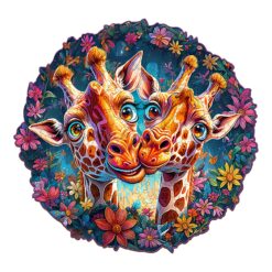 Mindful Wooden Jigsaw Puzzle - Funny Giraffe