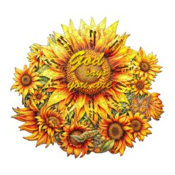 Mindful Wooden Jigsaw Puzzle - God's Sunflower
