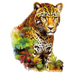Mindful Wooden Jigsaw Puzzle - Jungle Cheetah