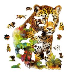 Alternative view of Mindful Wooden Jigsaw Puzzle - Jungle Cheetah