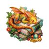 Mindful Wooden Jigsaw Puzzle - Sleeping Dragon