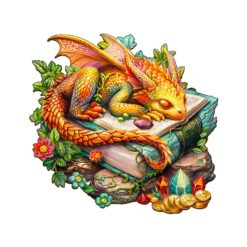Mindful Wooden Jigsaw Puzzle - Sleeping Dragon