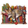 Mindful Wooden Jigsaw Puzzle - Sleepy Cat
