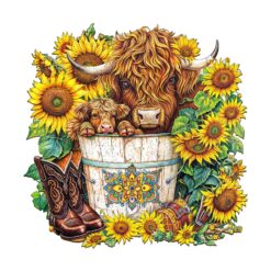 Mindful Wooden Jigsaw Puzzle - Sunflower Pasture