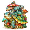 Mindful Wooden Jigsaw Puzzle - Turtle Family