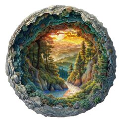 Mindful Wooden Jigsaw Puzzle - 3D Cave Forest