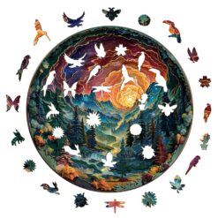 Alternative view of Mindful Wooden Jigsaw Puzzle - 3D Cave Sky