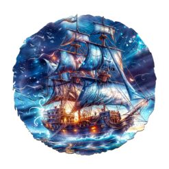 Mindful Wooden Jigsaw Puzzle-Blue Line