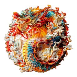 Mindful Wooden Jigsaw Puzzle - Chinese Dragon 1