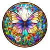 Mindful Wooden Jigsaw Puzzle - Colorful Butterfly