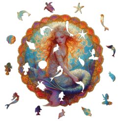 Alternative view of Mindful Wooden Jigsaw Puzzle-Dreamy Mermaid