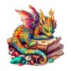Mindful Wooden Jigsaw Puzzle - Jeweled Dragon