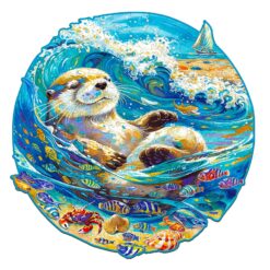 Mindful Wooden Jigsaw Puzzle - Leisurely Otter