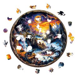 Alternative view of Mindful Wooden Jigsaw Puzzle-3D Fantasy World