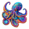 Mindful Wooden Jigsaw Puzzle-Colorful Octopus