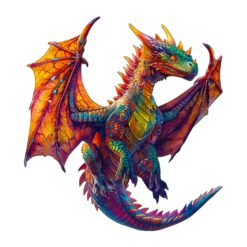Mindful Wooden Jigsaw Puzzle-Dragon 3