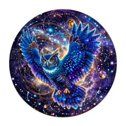 Mindful Wooden Jigsaw Puzzle-Galaxy Owl