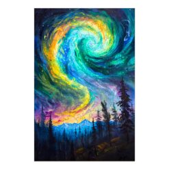 Mindful Wooden Jigsaw Puzzle-Night Aurora