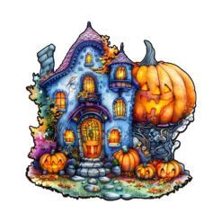 Mindful Wooden Jigsaw Puzzle-Pumpkin House 2