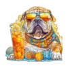 Mindful Wooden Jigsaw Puzzle-Summer Bulldog