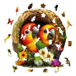 Alternative view of Naughty Parrot 2-Mindful Wooden Jigsaw Puzzle