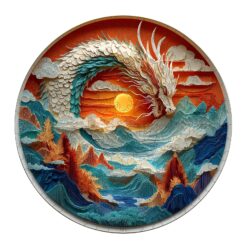 Mindful Wooden Jigsaw Puzzle-3D Colorful Dragon
