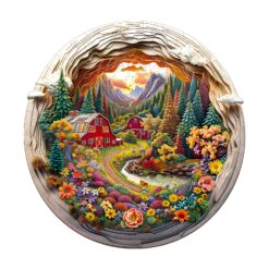 Mindful Wooden Jigsaw Puzzle - 3D Farm