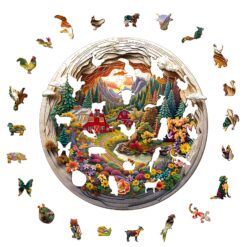 Alternative view of Mindful Wooden Jigsaw Puzzle - 3D Farm