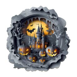 Mindful Wooden Jigsaw Puzzle-3D Halloween Castle