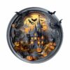 Mindful Wooden Jigsaw Puzzle-3D Halloween Castle 3