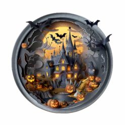 Mindful Wooden Jigsaw Puzzle-3D Halloween Castle 3