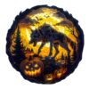 Mindful Wooden Jigsaw Puzzle-3D Halloween Wolf