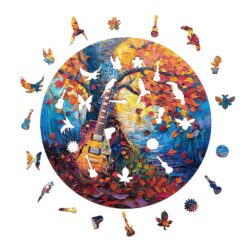 Alternative view of Mindful Wooden Jigsaw Puzzle - Autumn Guitar