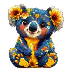 Mindful Wooden Jigsaw Puzzle - Colorful Koala