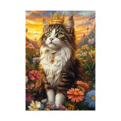 Mindful Wooden Jigsaw Puzzle-Elegant Cat