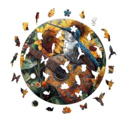 Alternative view of Mindful Wooden Jigsaw Puzzle-Elegant Hummingbird