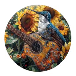 Mindful Wooden Jigsaw Puzzle-Elegant Hummingbird