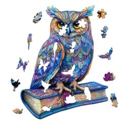 Alternative view of Mindful Wooden Jigsaw Puzzle - Elegant Owl