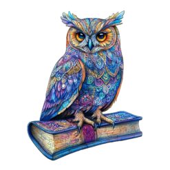 Mindful Wooden Jigsaw Puzzle - Elegant Owl