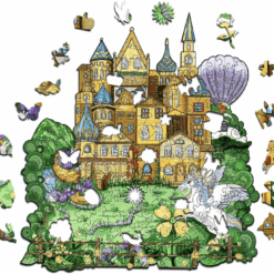 Alternative view of Mindful Wooden Jigsaw Puzzle-Fairy Tale Castle