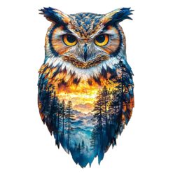Mindful Wooden Jigsaw Puzzle-Forest Owl